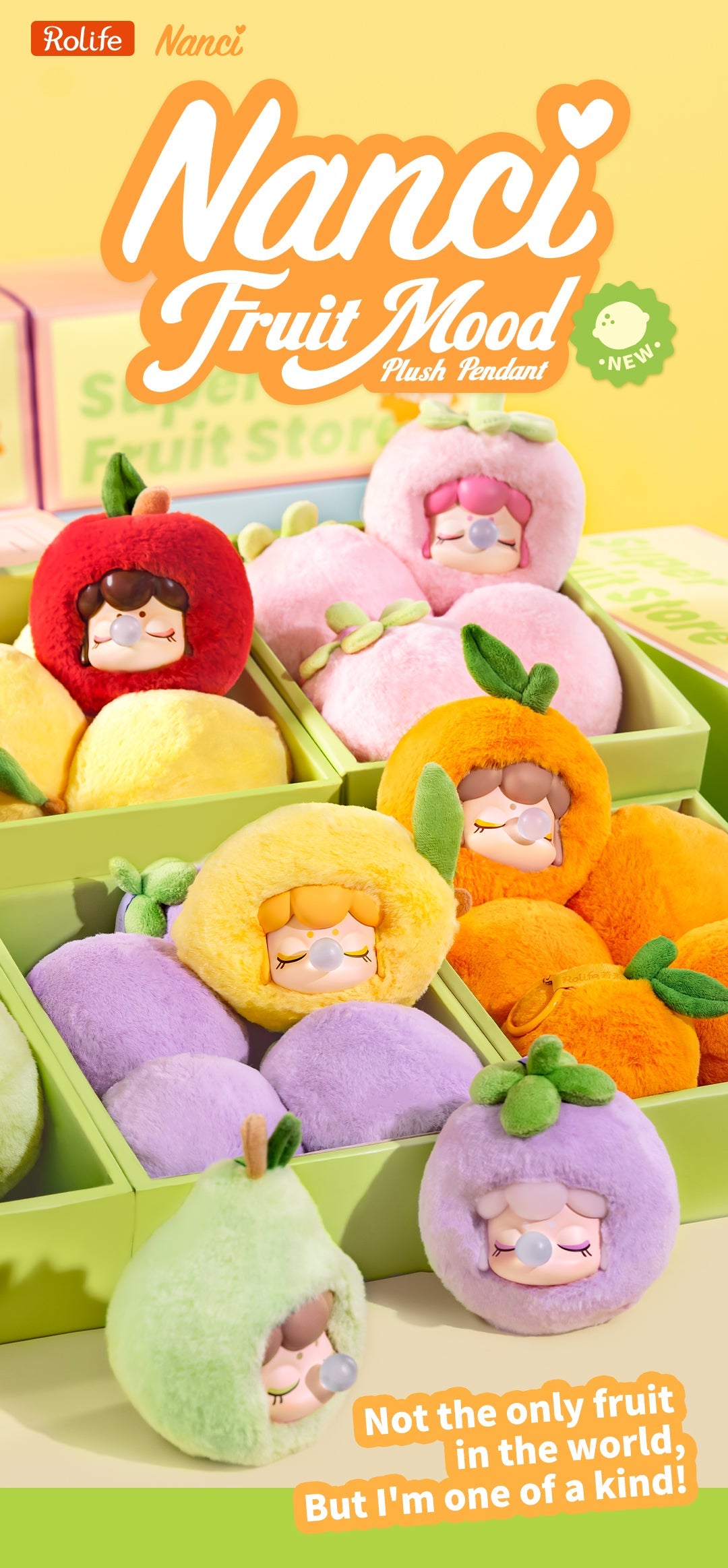 Rolife Nanci’s Fruit Mood Surprise Plush Pendant (MNCXX)