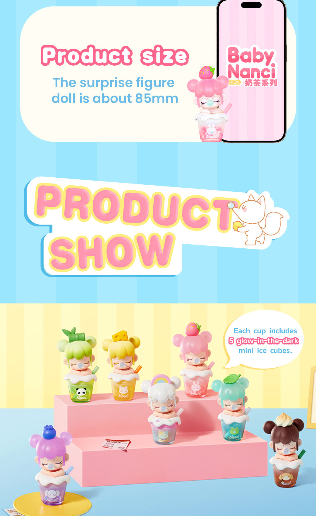 Rolife BabyNanci Surprise Figure Dolls – Milk Tea Series Blind Box (NDXX)