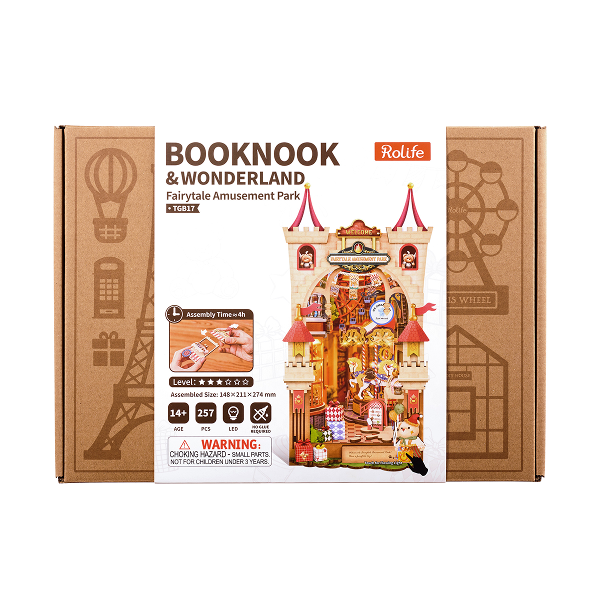 Rolife DIY Book Nook – Fairytale Amusement Park Wooden Puzzle Kit (TGB17)