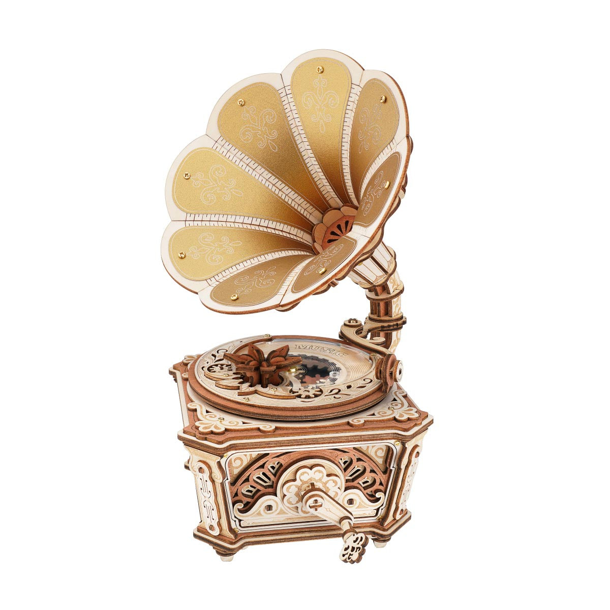 ROKR Diva Gramophone Wooden Music Box 3D Puzzle (AMK82)