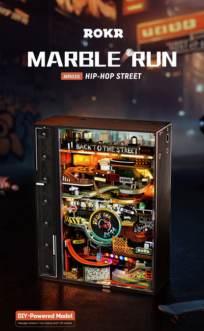 ROKR Hip-Hop Street Marble Run Mechanical 3D Puzzle MR03S