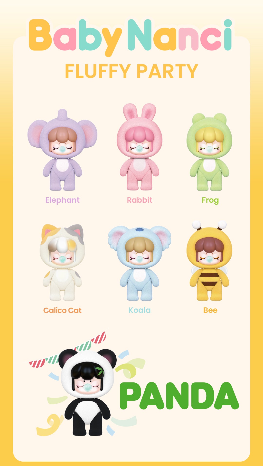 Rolife BabyNanci Surprise Figure Dolls – Fluffy Party Series Blind Box (NCXX)