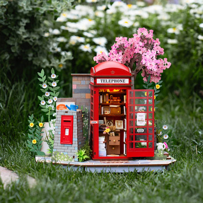 Rolife DIY Miniature House – Blossom Book Booth 3D Wooden Puzzle Kit (TGS05)