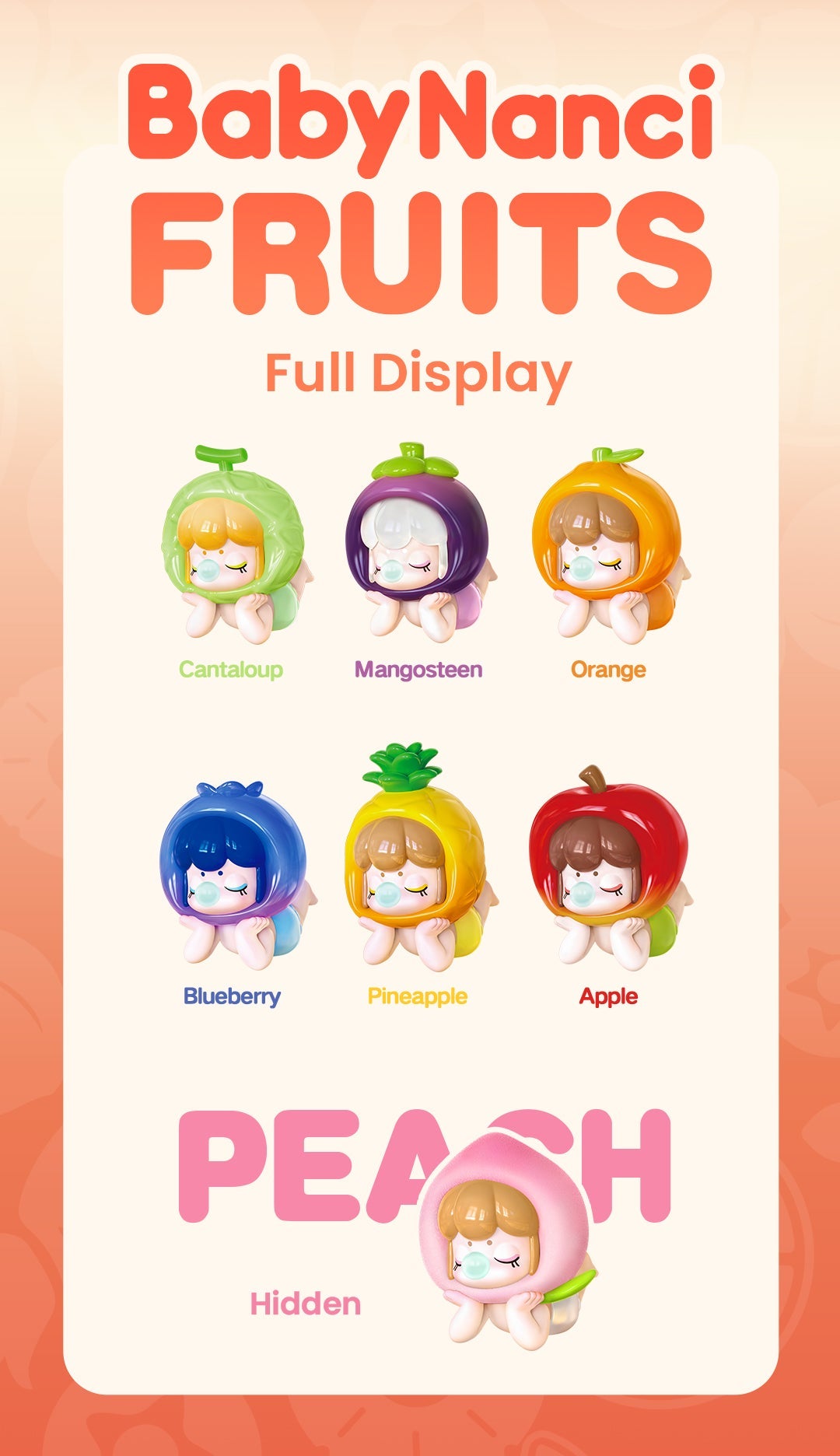 🍊 Rolife Baby Nanci Fruits Surprise Figure Dolls Blind Box Series (NBXX)