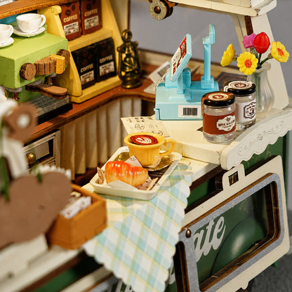 Rolife Leo’s Coffee Truck DIY Miniature House Kit (TGS07)