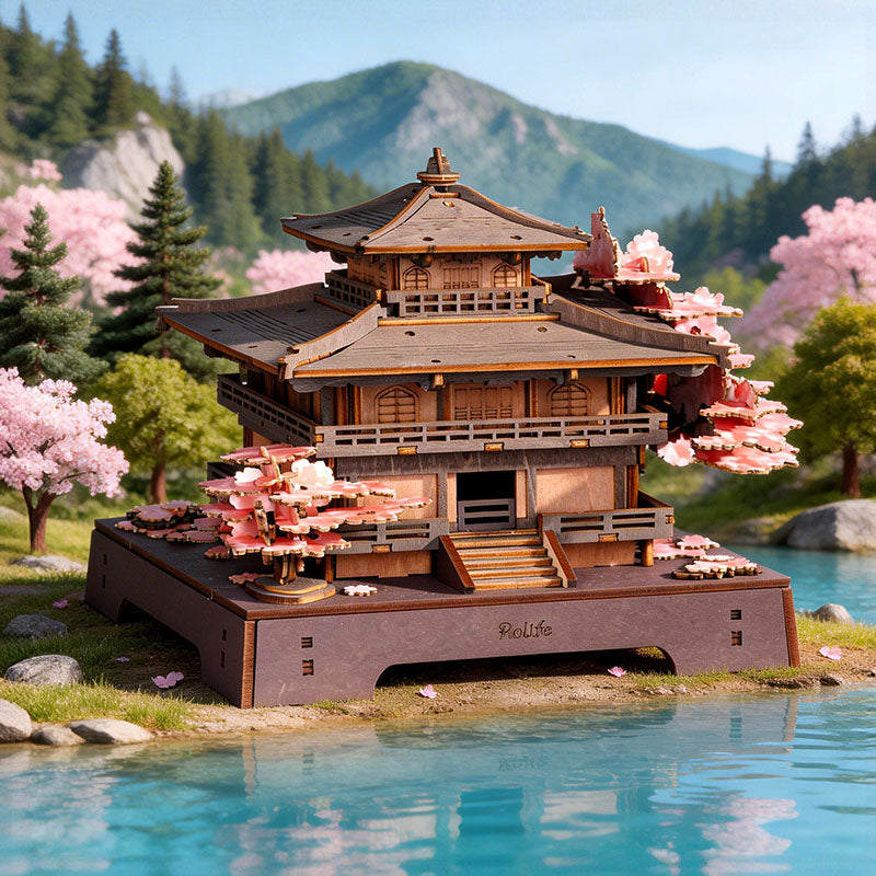 Rolife Sakura Pavilion 3D Wooden Puzzle Kit (TGA07)
