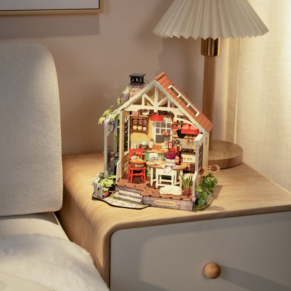 Rolife Sunlit Farmhouse Kitchen DIY Miniature House Kit (DH101)