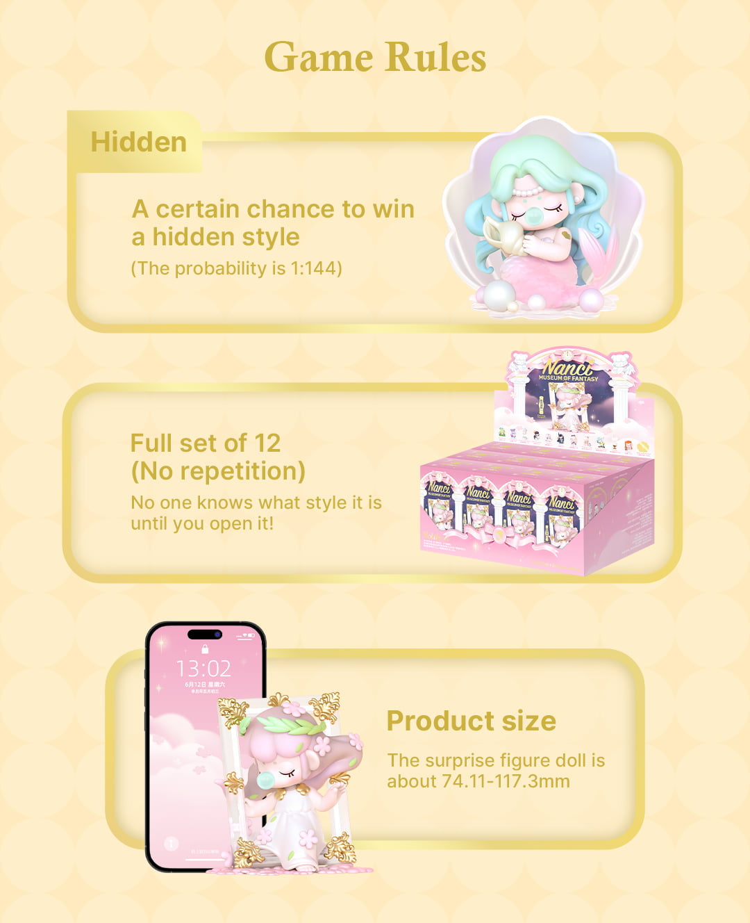 Rolife Surprise Figure Dolls – Nanci’s Museum of Fantasy Blind Box Series (XOXX)