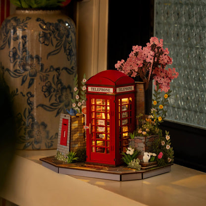 Rolife DIY Miniature House – Blossom Book Booth 3D Wooden Puzzle Kit (TGS05)