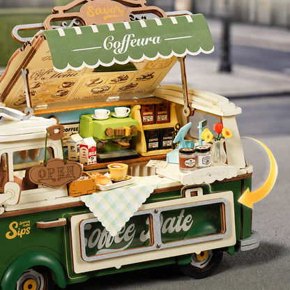 Rolife Leo’s Coffee Truck DIY Miniature House Kit (TGS07)