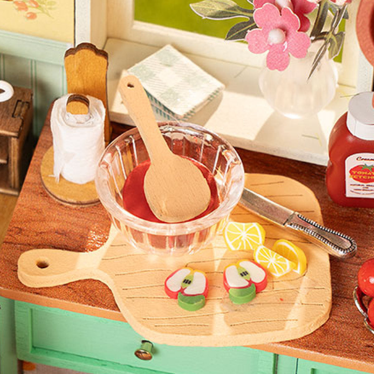 Rolife Sunlit Farmhouse Kitchen DIY Miniature House Kit (DH101)