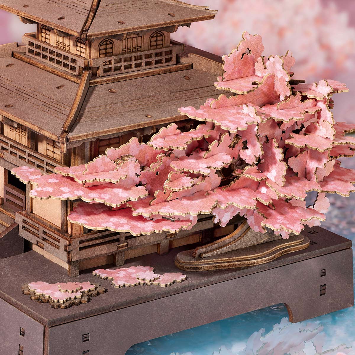 Rolife Sakura Pavilion 3D Wooden Puzzle Kit (TGA07)