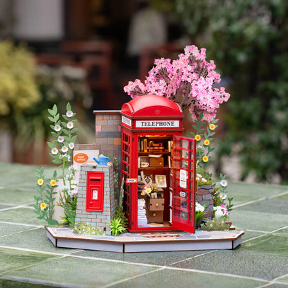 Rolife DIY Miniature House – Blossom Book Booth 3D Wooden Puzzle Kit (TGS05)