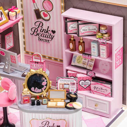 Rolife Pink Beauty Secret DIY Miniature House Kit (DW026)