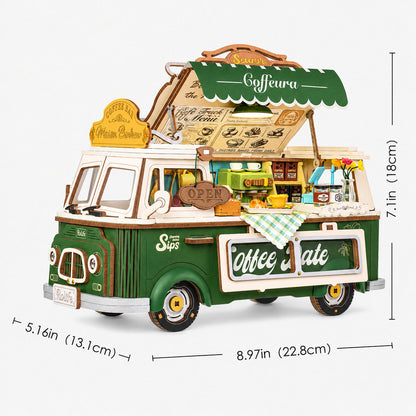 Rolife Leo’s Coffee Truck DIY Miniature House Kit (TGS07)