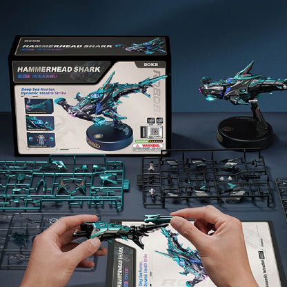 ROKR Hammerhead Shark DIY Mechanical 3D Puzzle Kit (MI07)