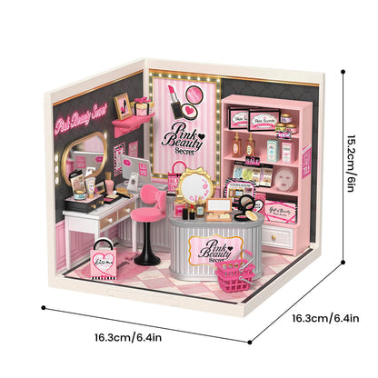 Rolife Pink Beauty Secret DIY Miniature House Kit (DW026)