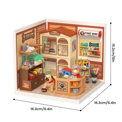 Rolife Furry Friends Home DIY Miniature House Kit (DW027)