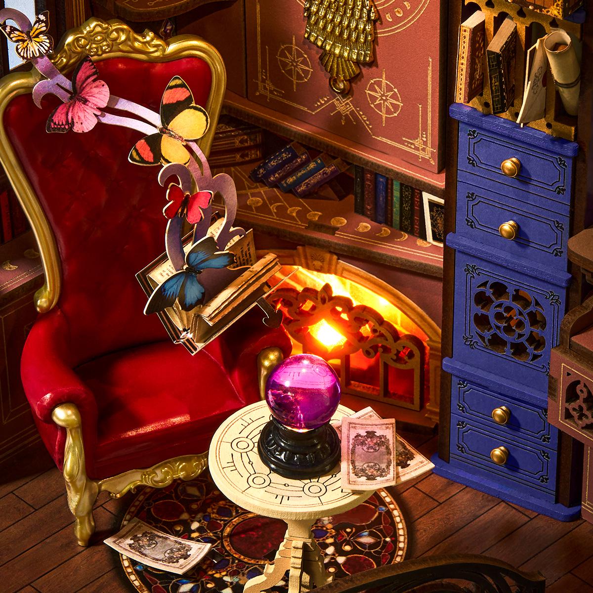 ROKR Rolife Magic Fantasy Corner Book Nook 3D Wooden Puzzle TGB14