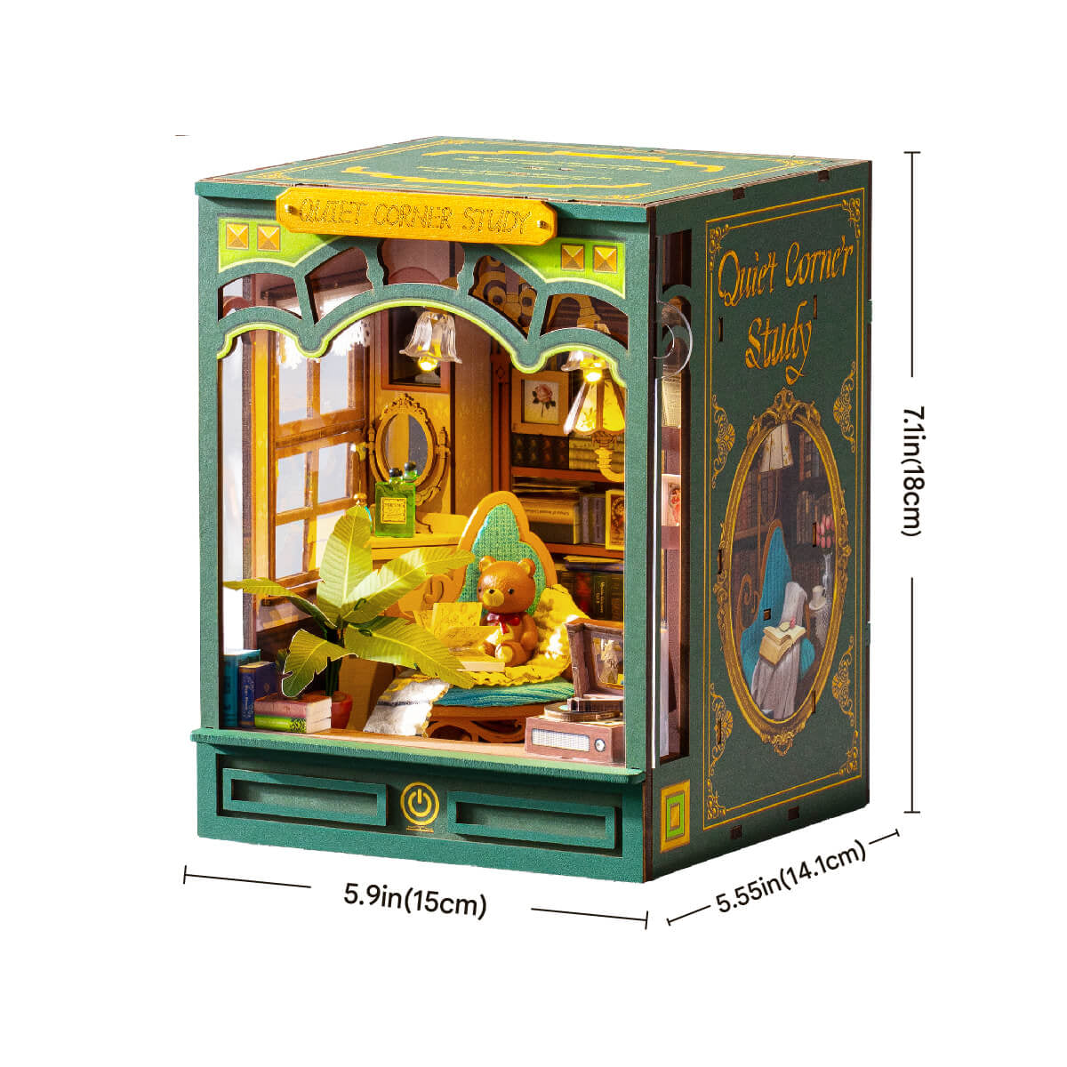 Rolife Quiet Corner Study DIY Book Nook Kit (TGE03)