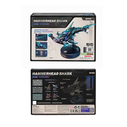 ROKR Hammerhead Shark DIY Mechanical 3D Puzzle Kit (MI07)