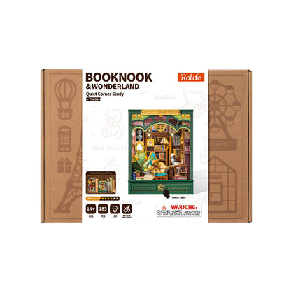 Rolife Quiet Corner Study DIY Book Nook Kit (TGE03)
