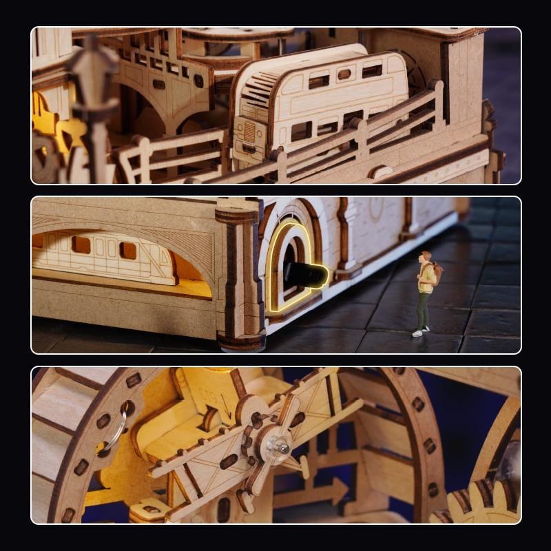 ROKR London Marble Run 3D Wooden Puzzle EGB01