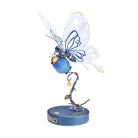 Robotime ROKR Mechanical Butterfly 3D Puzzle – Bionic Wings & Golden Lighting Rose | Unique Gift for Kids & Adults