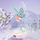 Robotime ROKR Mechanical Butterfly 3D Puzzle – Bionic Wings & Golden Lighting Rose | Unique Gift for Kids & Adults