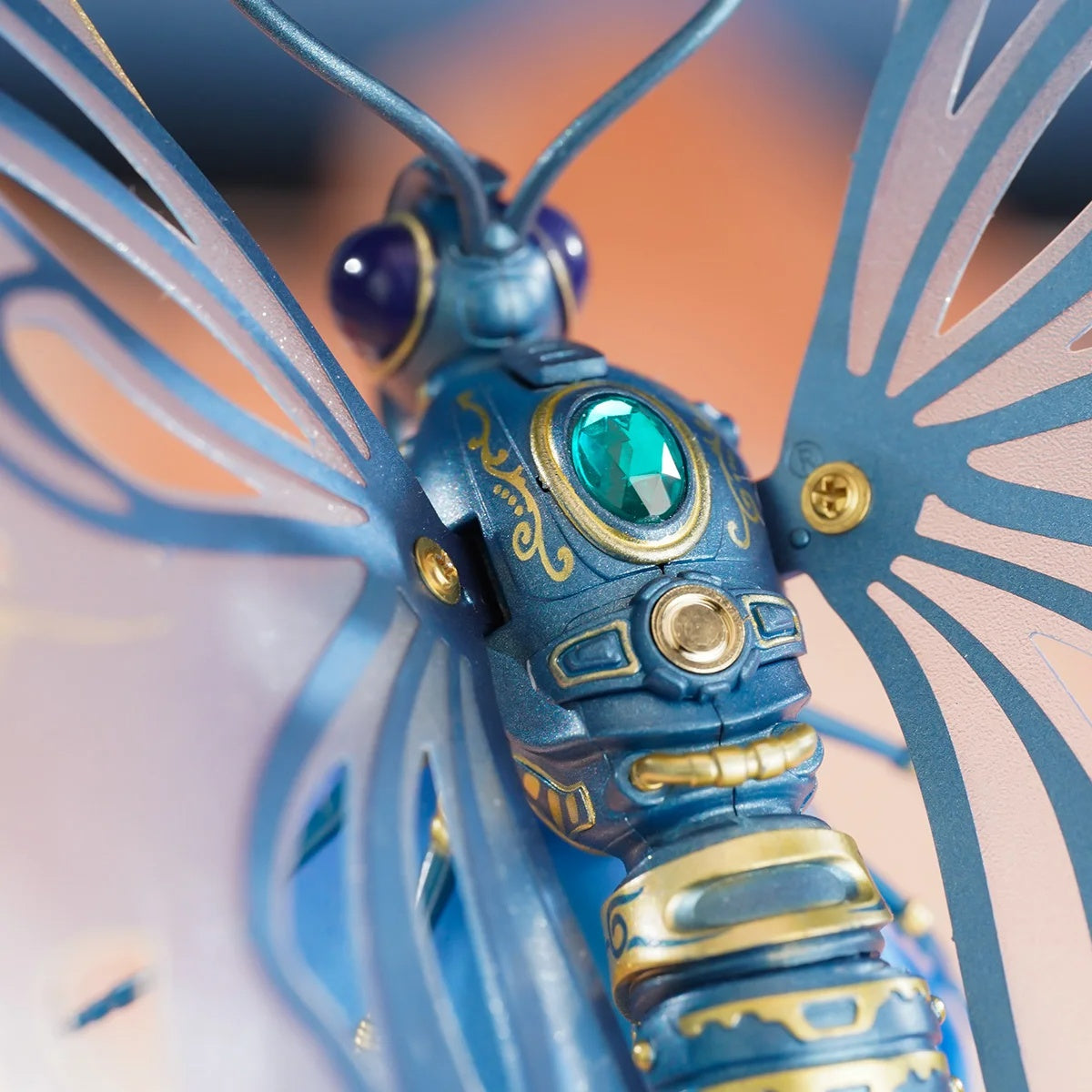 Robotime ROKR Mechanical Butterfly 3D Puzzle – Bionic Wings & Golden Lighting Rose | Unique Gift for Kids & Adults