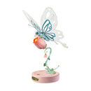 Robotime ROKR Mechanical Butterfly 3D Puzzle – Bionic Wings & Golden Lighting Rose | Unique Gift for Kids & Adults