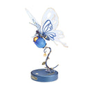 Robotime ROKR Mechanical Butterfly 3D Puzzle – Bionic Wings & Golden Lighting Rose | Unique Gift for Kids & Adults