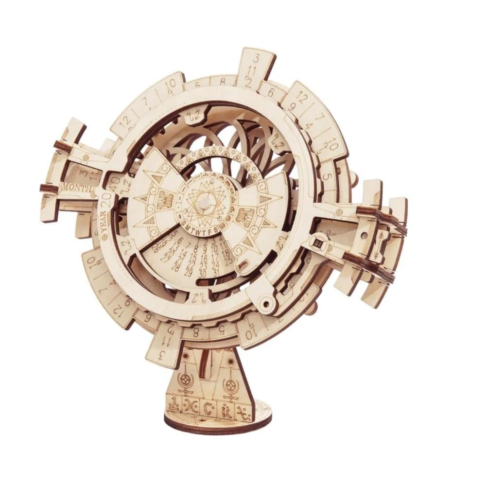 ROKR 3D Wooden Perpetual Calendar Puzzle – DIY Laser-Cut Desk Calendar Gift LK201
