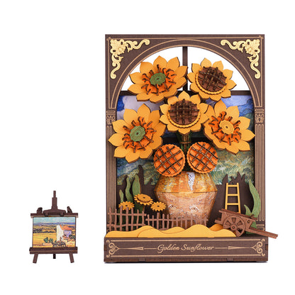 Rowood Golden Sunflower 3D Wooden Puzzle TH002