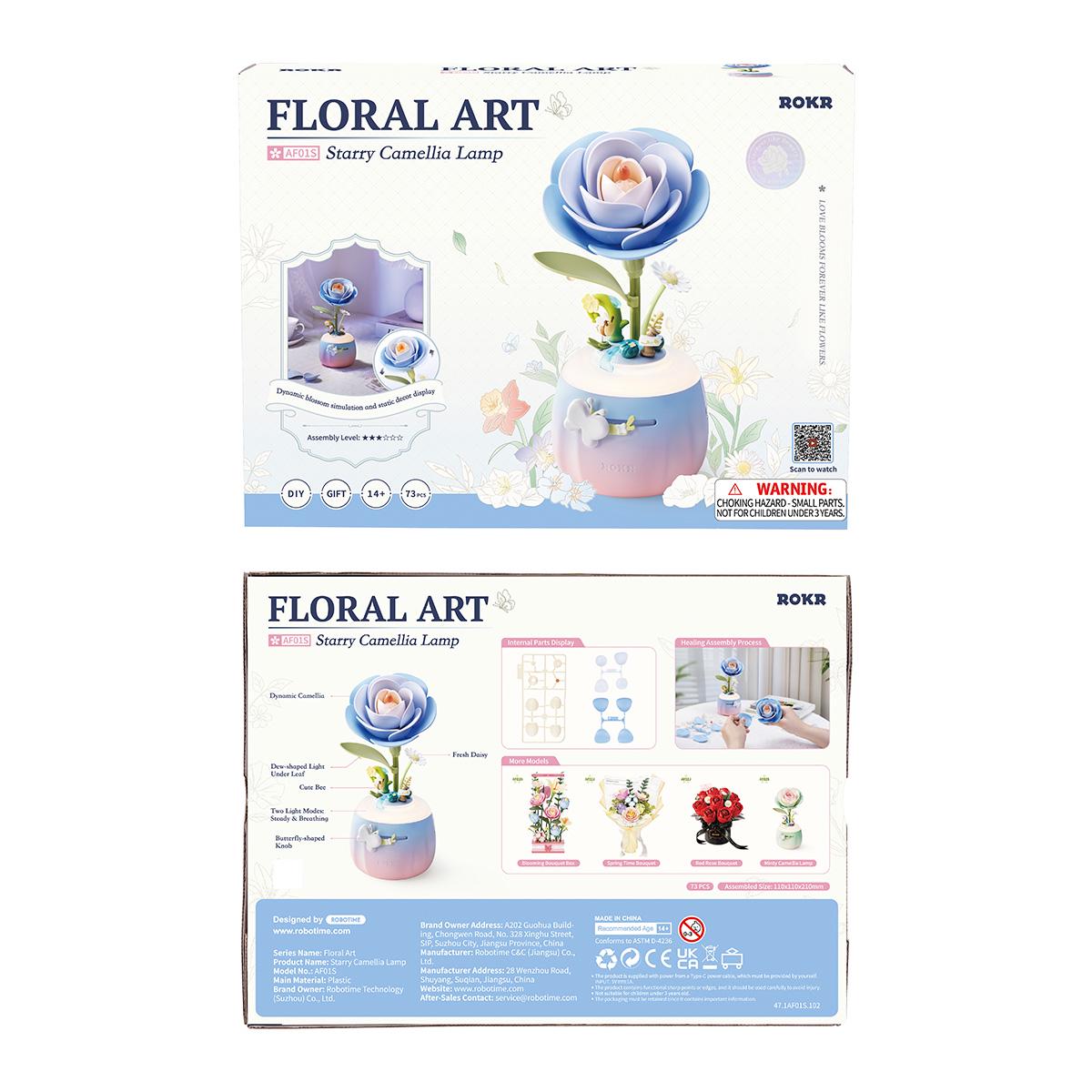 ROKR Starry Camellia Night Lamp 3D Puzzle AF01S