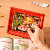 Rolife Christmas Eve 3D Wooden Puzzle – DIY Miniature Room with LED DP005