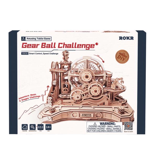 ROKR Gear Ball Challenge 3D Wooden Mechanical Puzzle EGC01