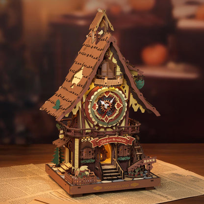 ROKR Mechanical Cuckoo Clock 3D Wooden Puzzle LC901C