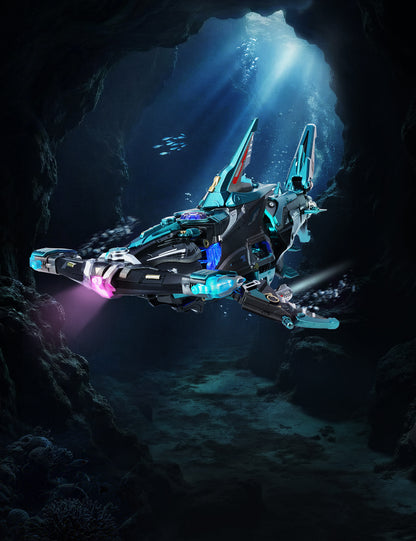 ROKR Hammerhead Shark DIY Mechanical 3D Puzzle Kit (MI07)