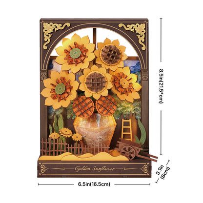 Rowood Golden Sunflower 3D Wooden Puzzle TH002
