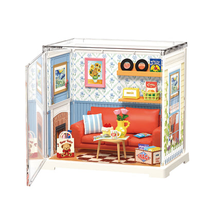 Rolife Country Blue Lounge DIY Miniature House Kit (DWS05)