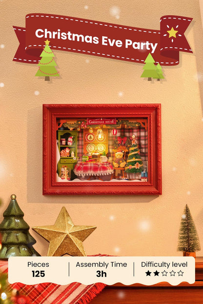 ROKR Rolife Christmas Eve Miniature Room 3D Wooden Puzzle DP005