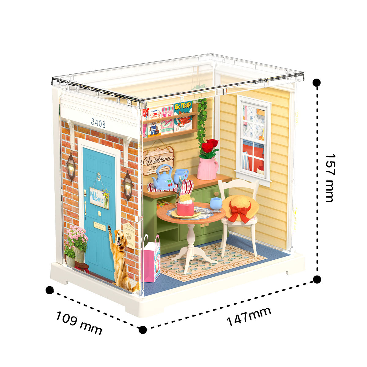 Rolife Sunshine Sip Porch DIY Miniature House DWS07B