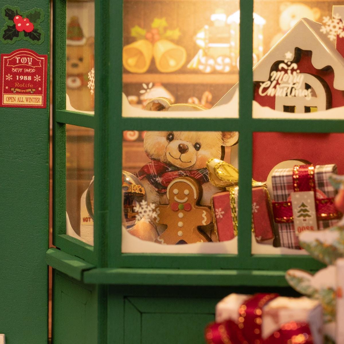 ROKR Rolife Santa’s Toy Shop Miniature Room 3D Wooden Puzzle DP006
