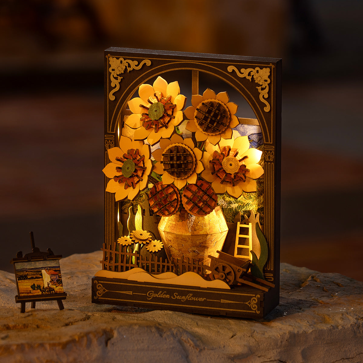 Rowood Golden Sunflower 3D Wooden Puzzle TH002