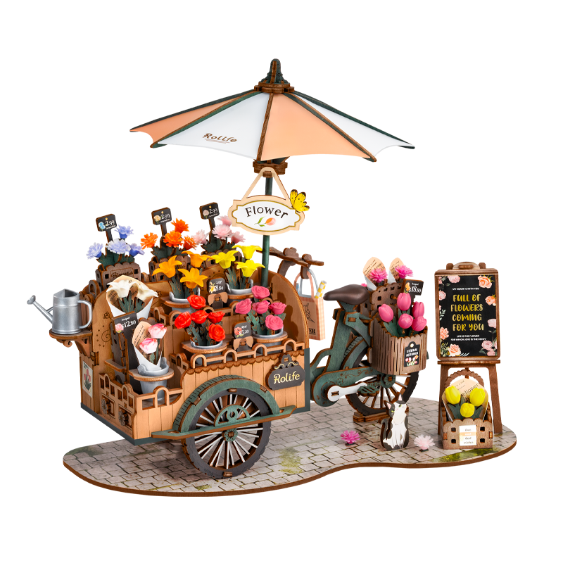 Rolife Blossom Cart 3D Wooden Puzzle TGS03