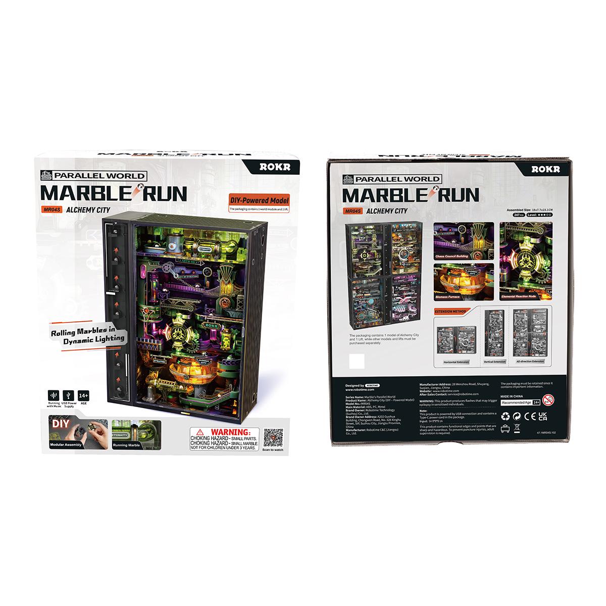 ROKR Alchemy City Marble Run 3D Wooden Mechanical Puzzle MR04S