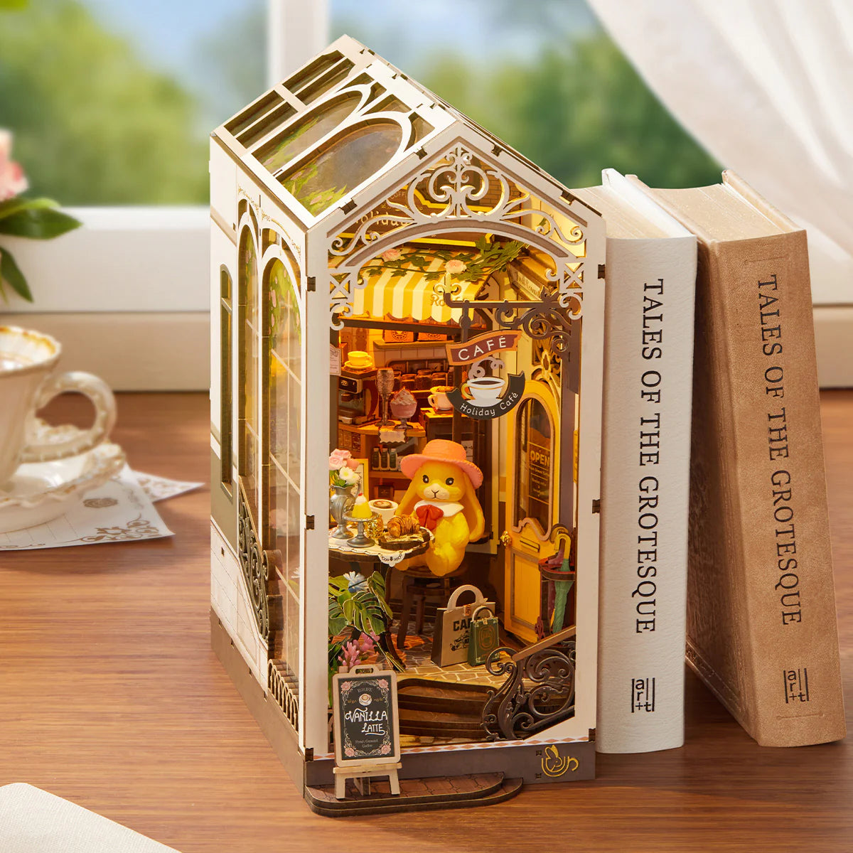 Rolife Holiday Cafe DIY Book Nook Shelf Insert TGB15