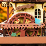 ROKR Mechanical Cuckoo Clock Puzzle: DIY Wooden Fairytale Cottage Kit