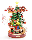 Rolife Christmas Melody Tree 3D Wooden Puzzle DIY Rotating Music Box Kit AMS01